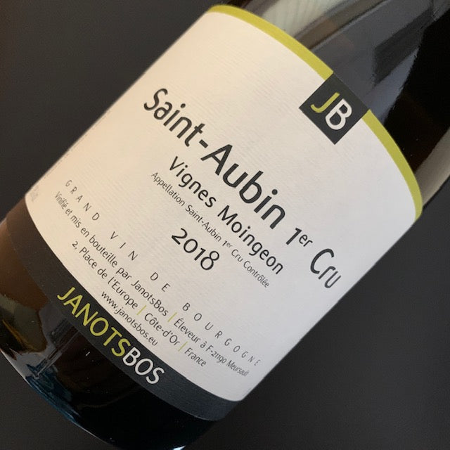 Saint-Aubin 1er Cru Vignes Moingeon 2018 JanotsBos 聖圖班一級園「蔓棕藤」白酒