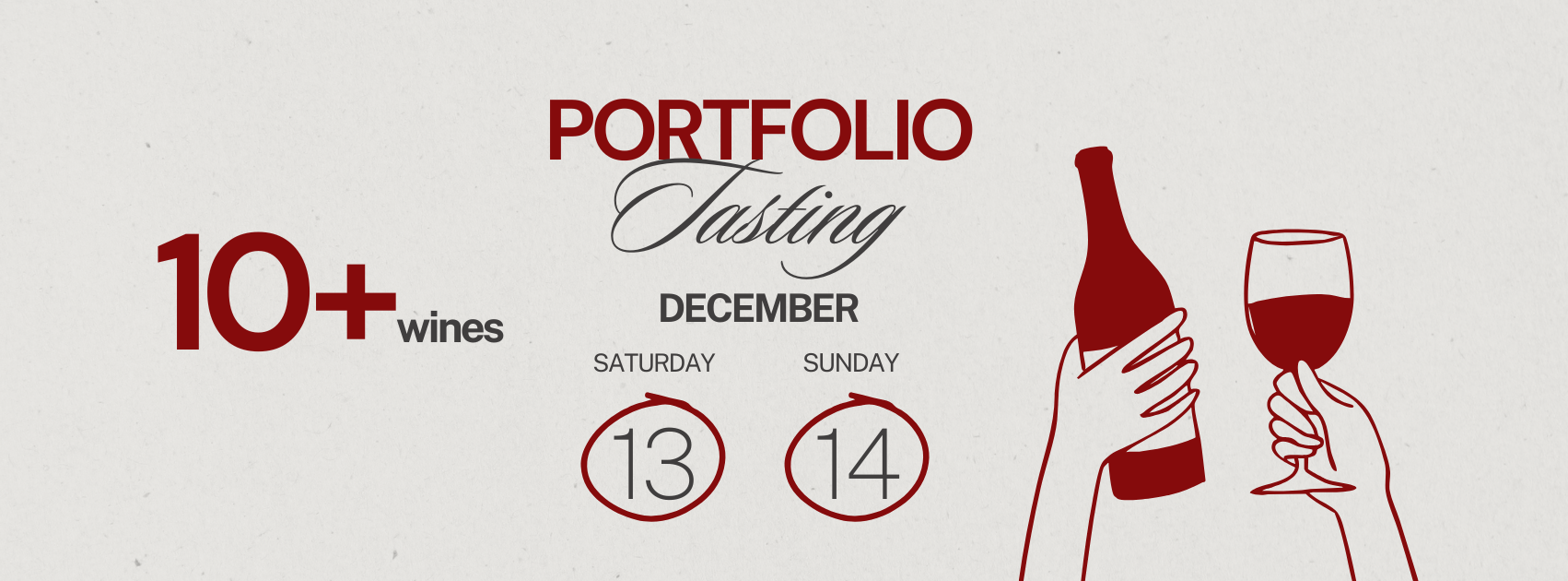13-14 Dec: Portfolio Tasting