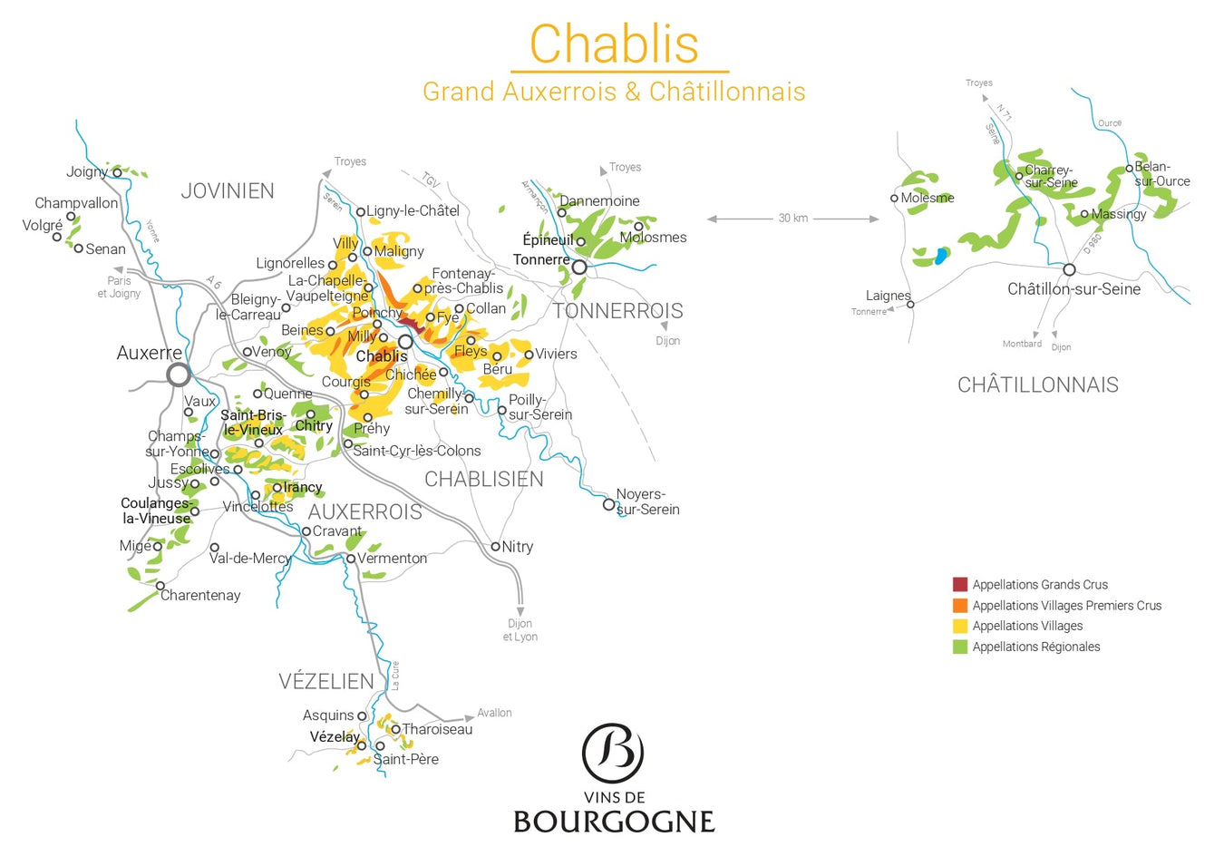 夏布利與大奧舍區 CHABLIS & GRAND AUXERROIS