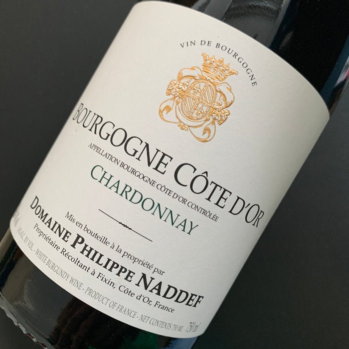 Bourgogne Côte d'Or Chardonnay 2019 Domaine Philippe Naddef 布爾岡金丘白酒