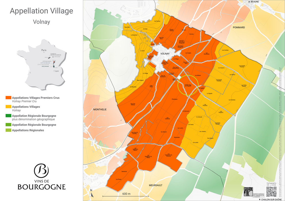 Volnay 1er Cru Carelle sous la Chapelle 2019 Domaine Rossignol-Février 旺尼一級園「教堂下的田園」紅酒