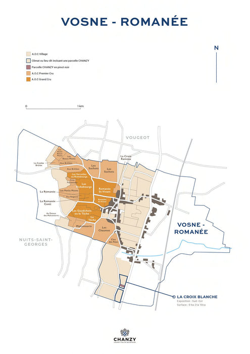 Vosne-Romanée La Croix Blanche 2023 Maison Chanzy 皇爾-羅曼尼村紅酒略地「白十字園」