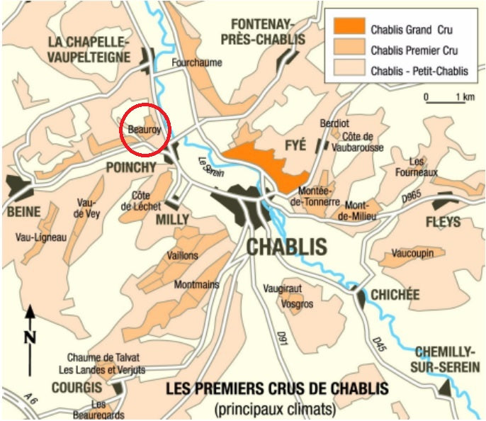 Chablis 1er Cru Beauroy 2019 Domaine Bersan 夏布利一級園「寶華」白酒