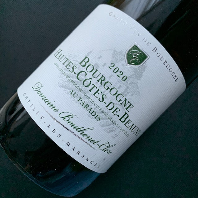 Bourgogne Hautes-Côtes-de-Beaune Au Paradis Blanc 2020 Domaine Bouthenet-Clerc 上博納丘天堂特釀白酒