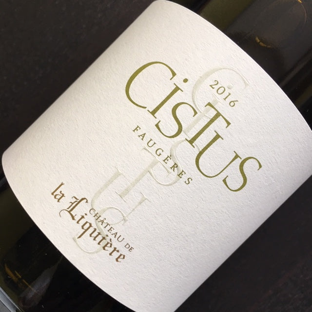 Cistus Blanc Faugères 2016 Château de la Liquière 南法「岩玫瑰」白酒